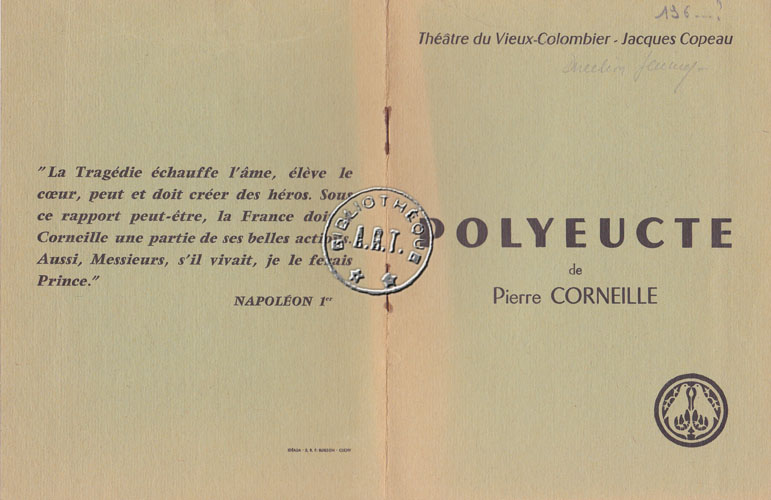 Les programmes de Théatre de l\